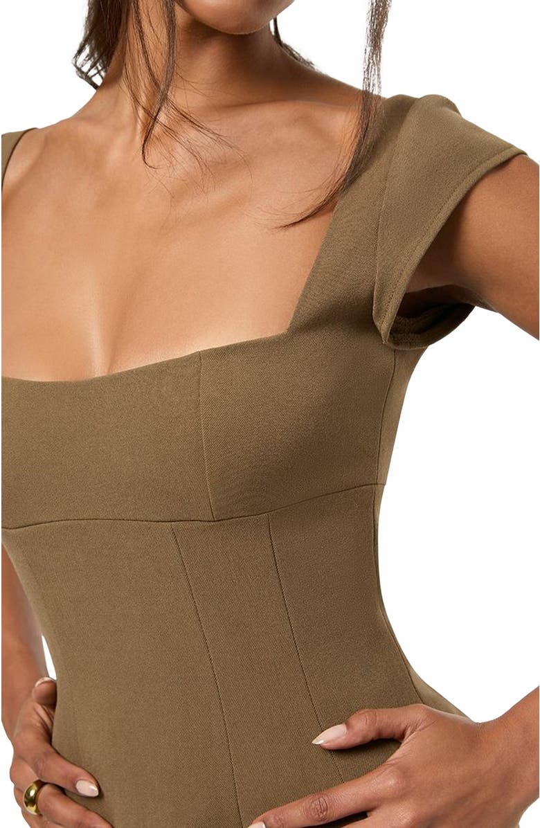 WeWoreWhat Cap Sleeve Corset Top, Alternate, color, 