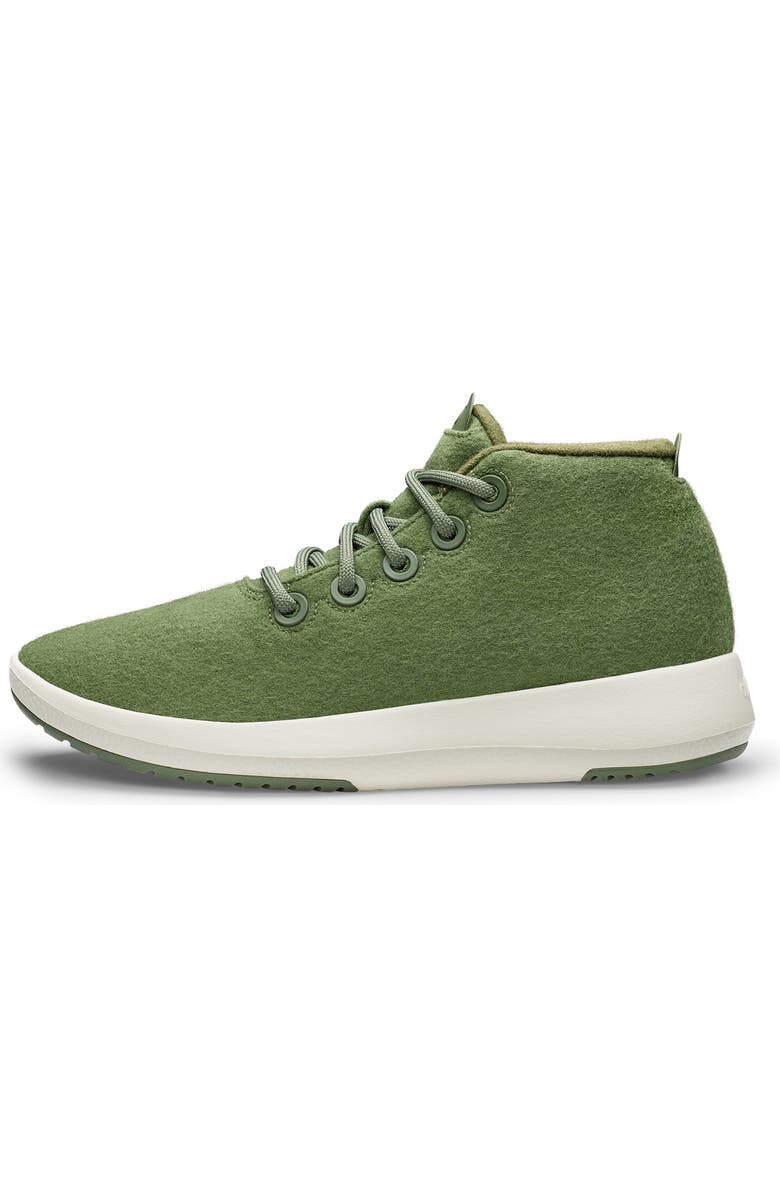 Allbirds Mizzle Wool Runner Water Repellent Sneaker, Alternate, color, Thunder Green/ Natural White