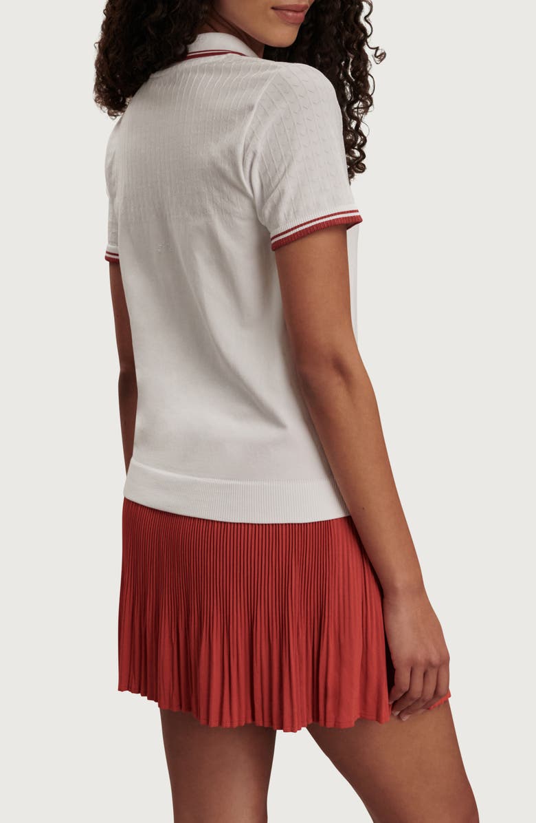 Varley Mickey Seamless Performance Polo, Alternate, color, White