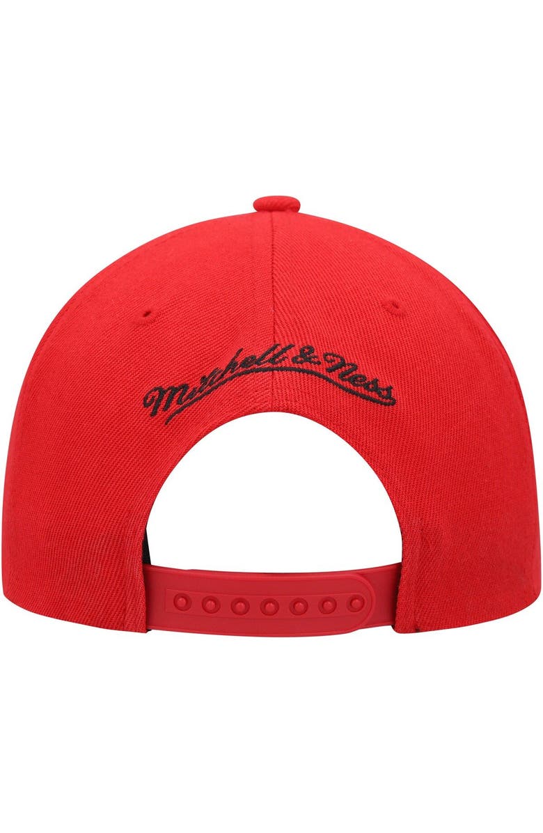 Mitchell & Ness Men's Mitchell & Ness Red Houston Rockets Side Core 2.0 Snapback Hat, Alternate, color, 