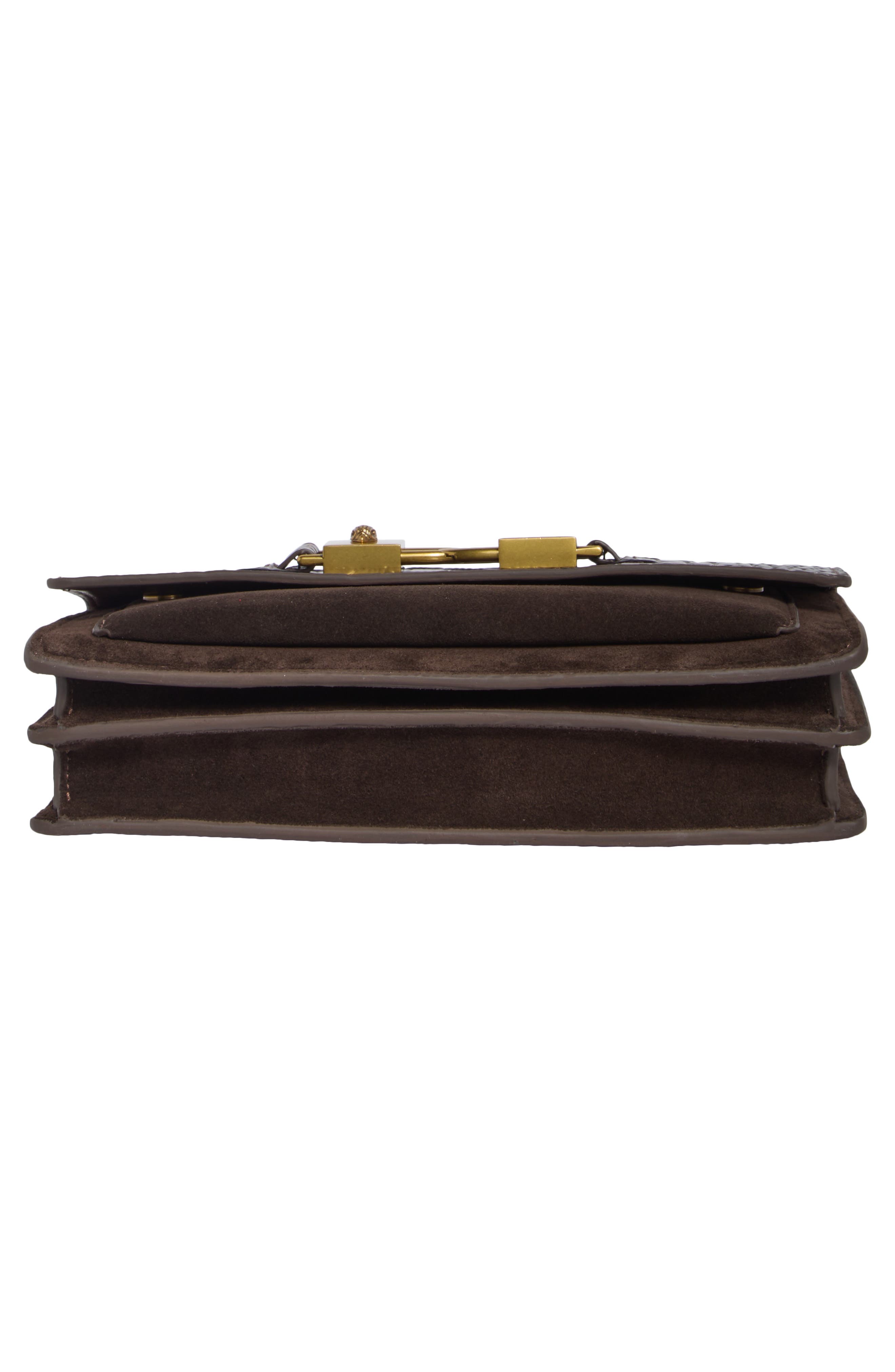 Kingsley East West Leather Shoulder Bag, Main, color, BROWN