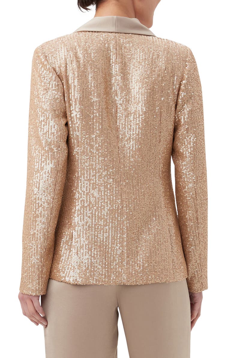 Trina Turk Al Sequin Blazer, Alternate, color, Gold