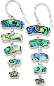 SAMUEL B. Graduated Abalone Drop Earrings