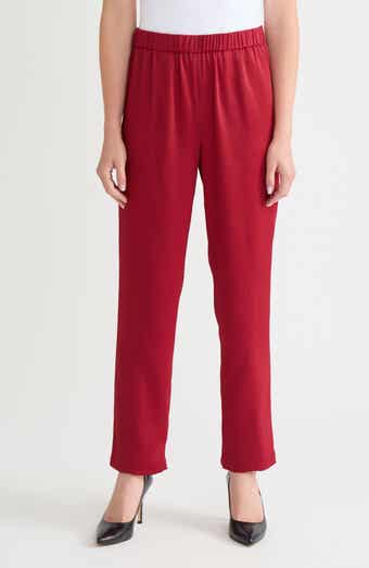 Nora Crêpe de Chine Straight Leg Pants
