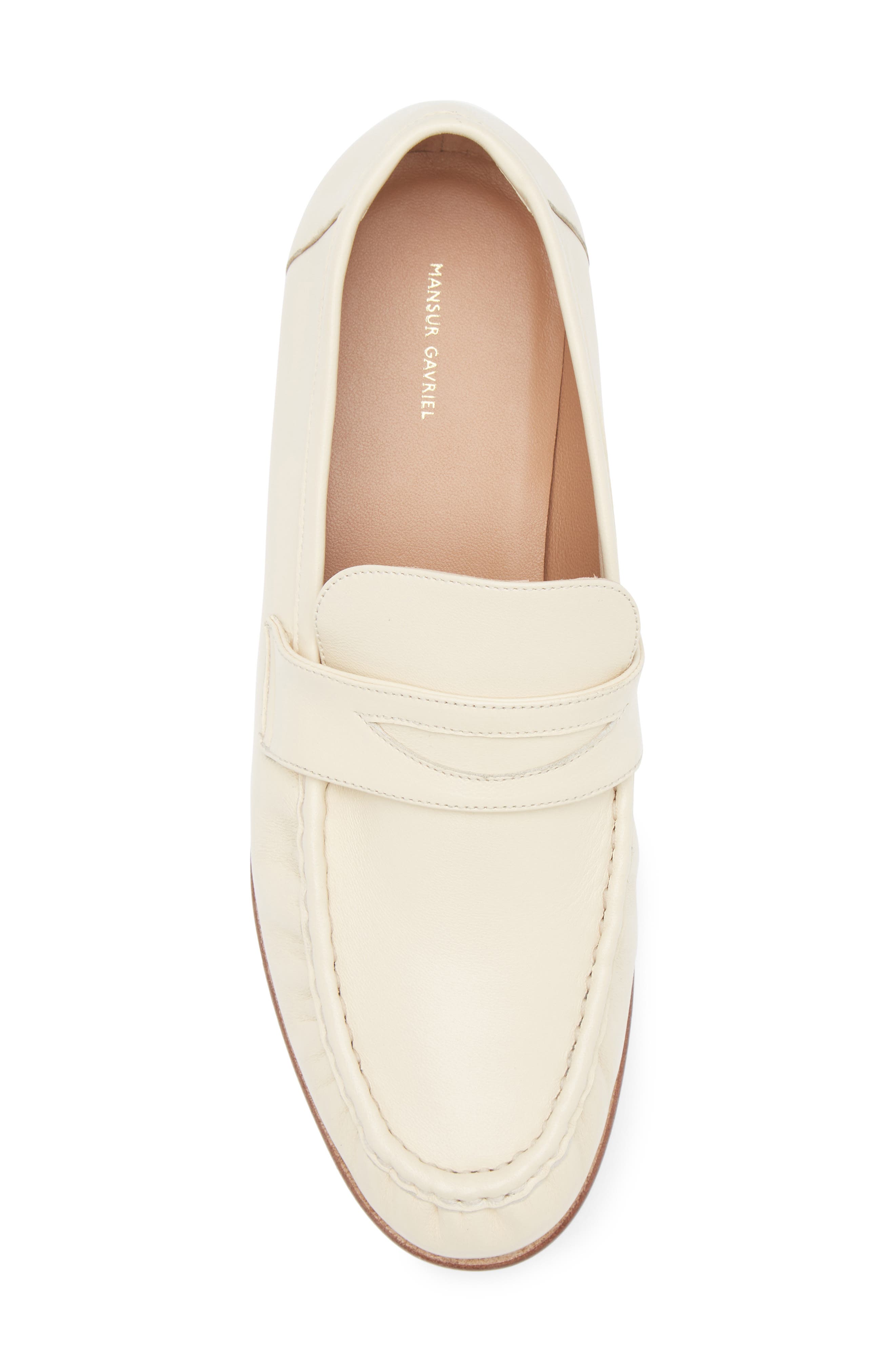 Mansur Gavriel Penny Loafer, Alternate, color, Jasmine