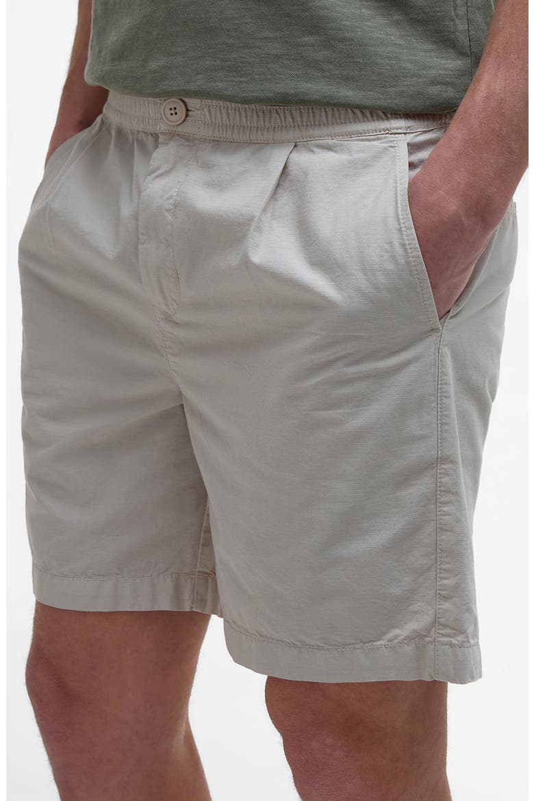 Rickfell Pleated Cotton Ripstop Shorts, Alternate, color, MIST