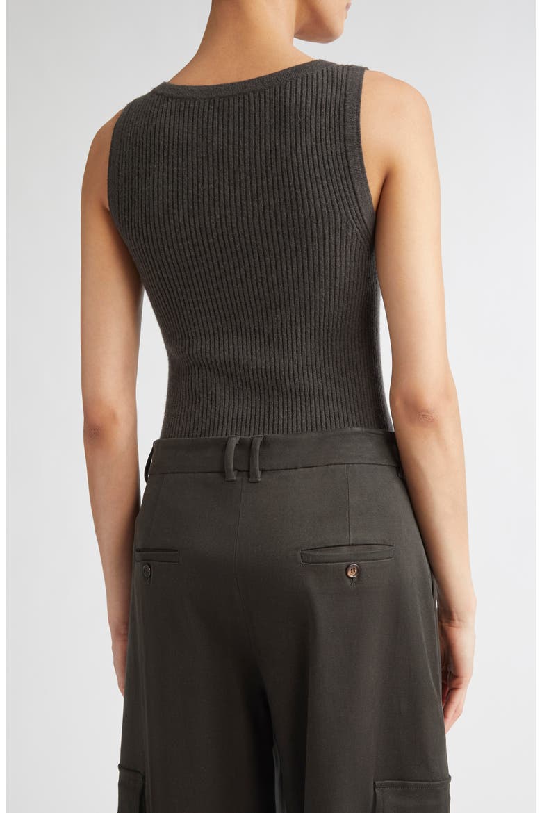 Cipro Wool & Cashmere Sweater Tank, Alternate, color, GREEN