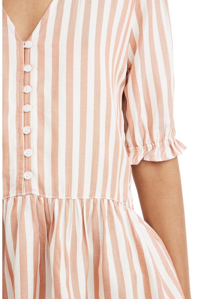 Courtyard Ruffle Hem Top, Alternate, color, STRIPE