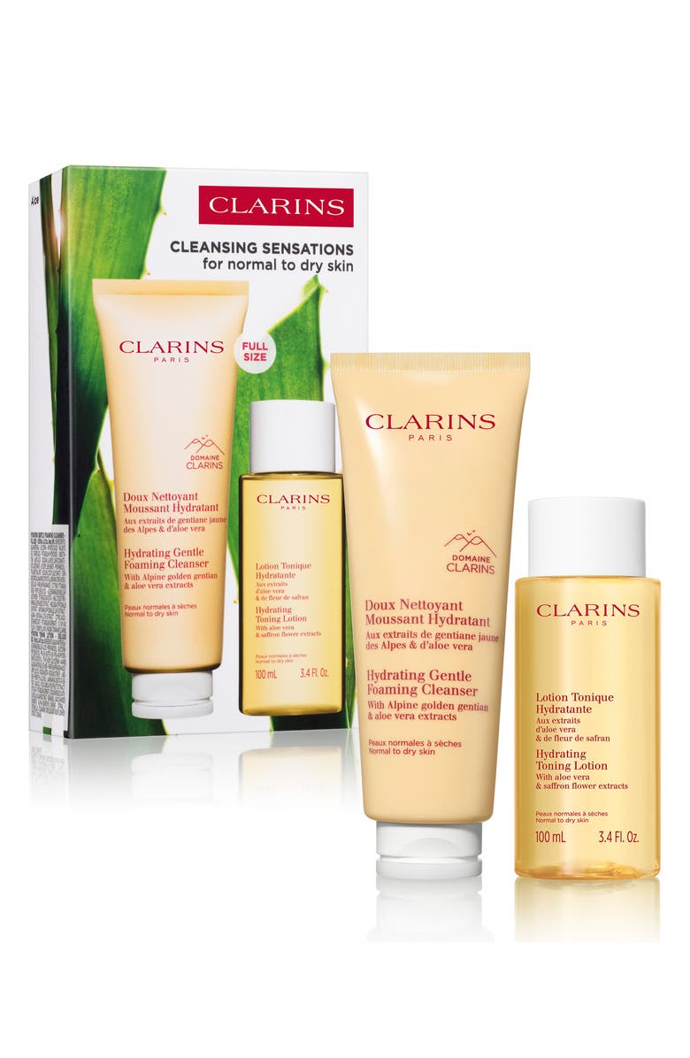 Clarins Hydrating Cleansing Set $48 Value, Main, color,
