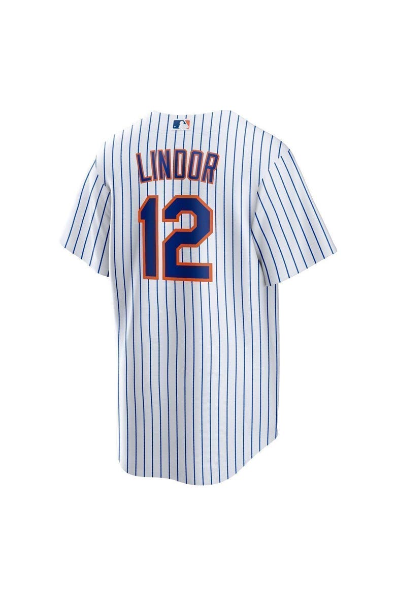 Men's Nike Francisco Lindor White New York Mets Home Replica Player Jersey, Alternate, color, WHITE