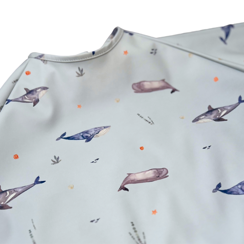 Neferland Nefertie Coverall 2.0 Longsleeve Bib In Whale Watching 6-24 Months