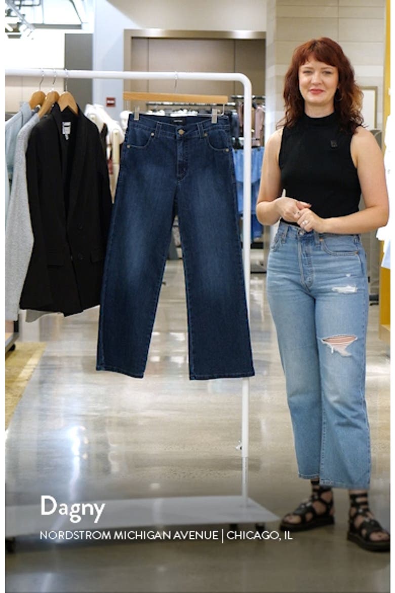 High Waist Crop Wide Leg Jeans video