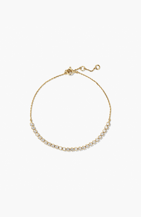 Lab Grown Sapphire Half Tennis Bracelet