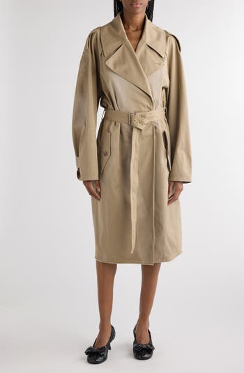 Acne Studios Ostrid Cotton Twill Trench Coat | Nordstrom