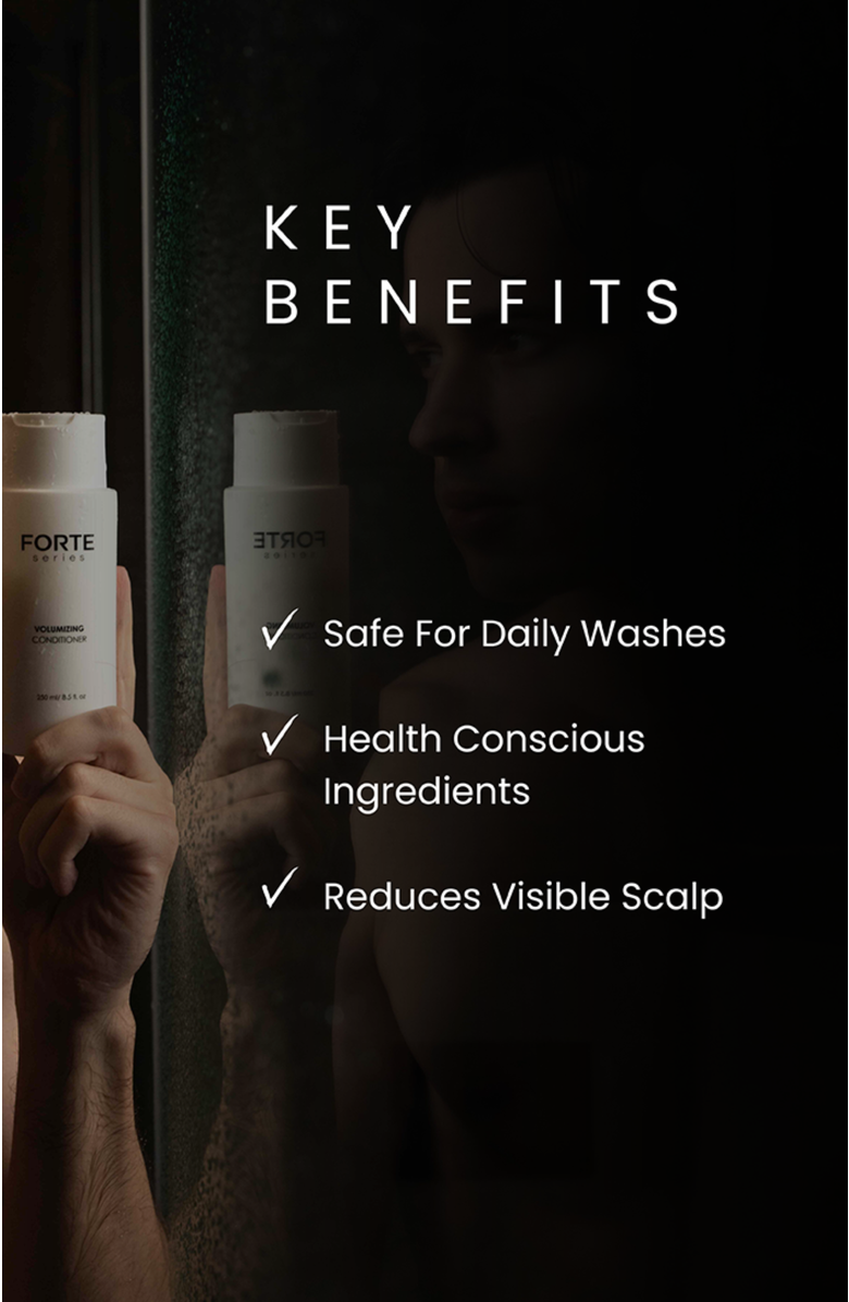 Forte Series Volumizing Conditioner. Lightweight Moisture, Detangle & Fuller-Looking Body., Alternate, color, White