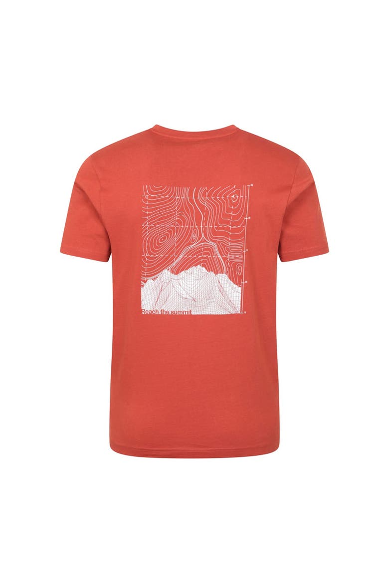 Conquer New Heights Natural Cotton T-shirt, Alternate, color, Rust