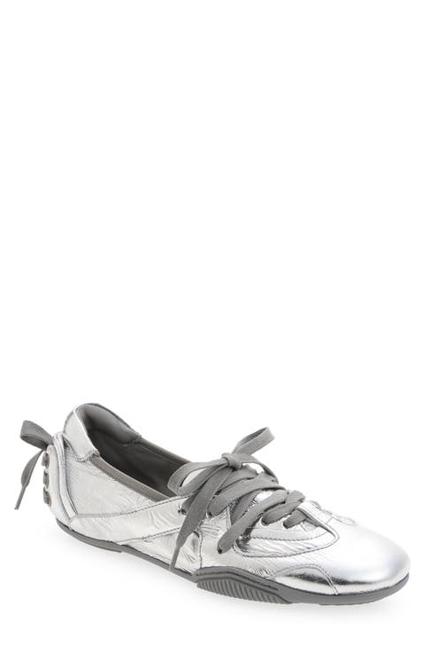 Bilaria Metallic Leather Low Top Sneaker