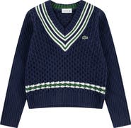 Lacoste Kids' Brushed Rib Sweater