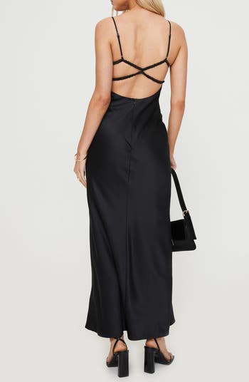 Ravia Satin Maxi Slipdress