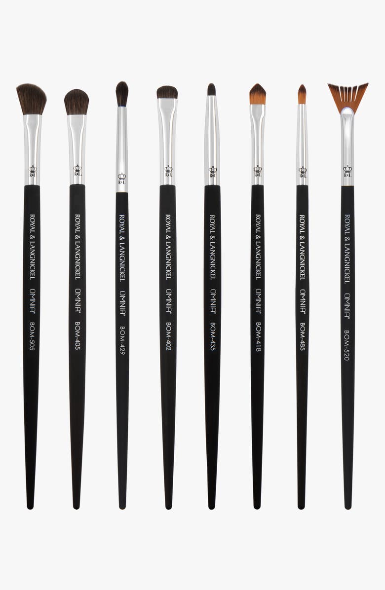 OMNIA Brush Eye 8pc Makeup Brush Set, Main, color, Black
