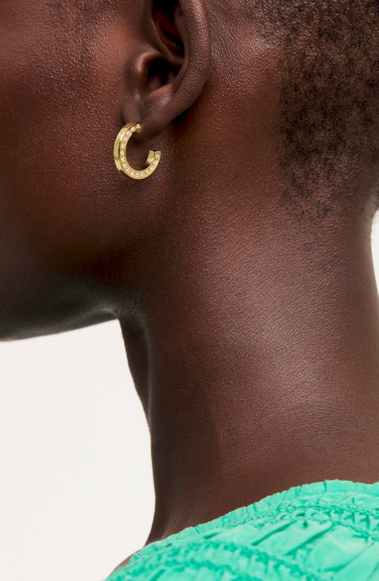 Ted Baker London Senatta Reversible Crystal Hoop Earrings, Alternate, color, 