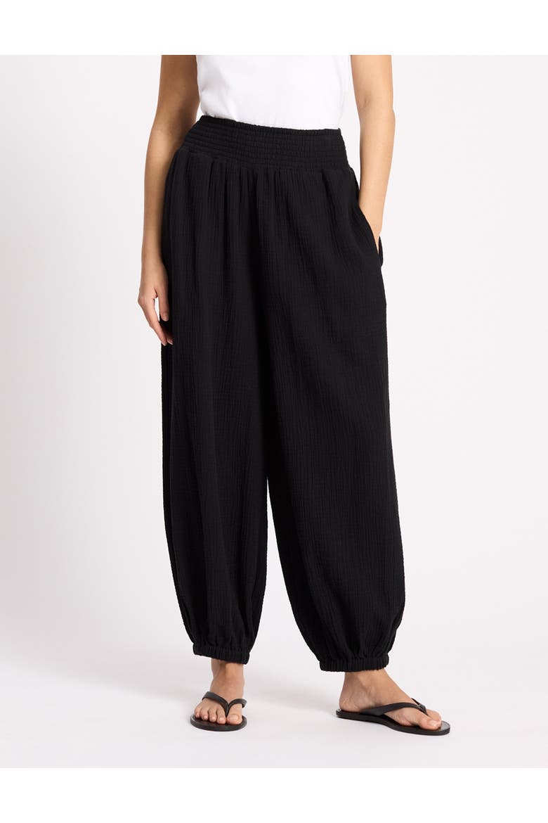 Cheesecloth Hareem Trouser, Main, color, Black