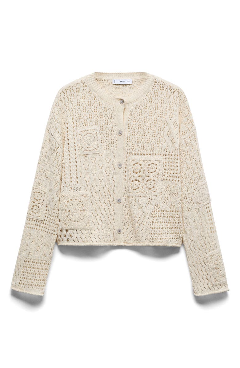MANGO Open Stitch Cardigan, Alternate, color,