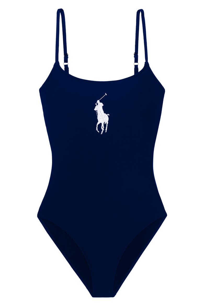 Kennedy One-Piece Swimsuit, Alternate, color, NAVY