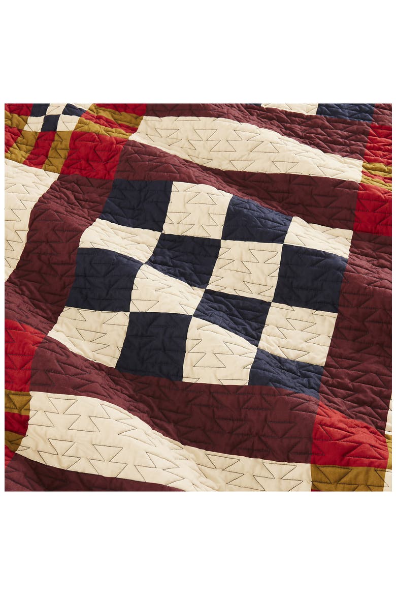Scout Stripe Quilt & Shams Set, Alternate, color, NAVY