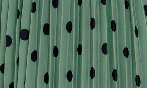Flying Tomato Polka Dot Halter Maxi Dress In Green