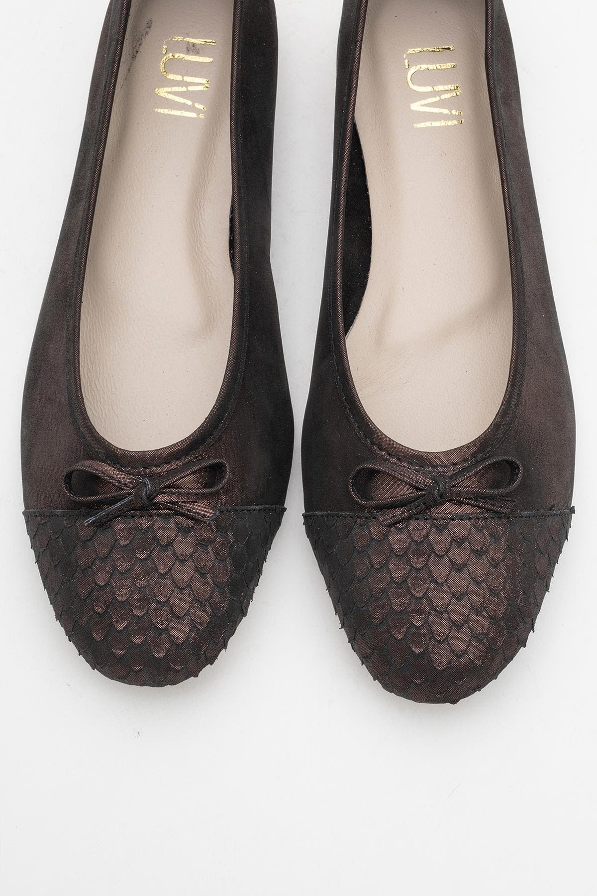 Copos Leather Bow Cap Toe Ballet Flat - image 4
