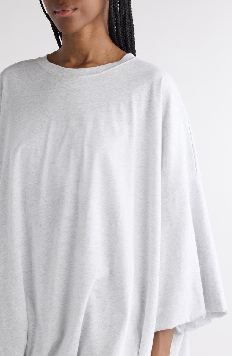 Acne Studios Eniko Bubble Hem Sweatshirt, Alternate, color, Grey Melange