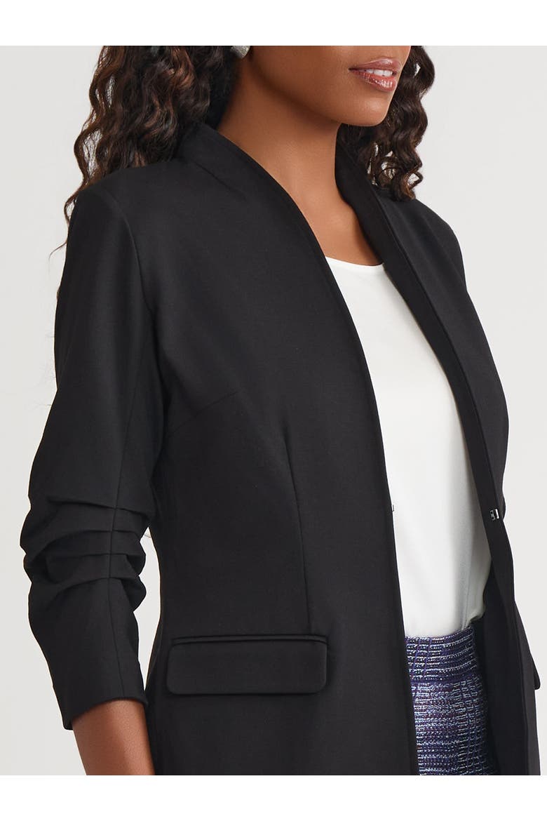 Tailored LuxeStretch Ponte Blazer, Alternate, color, Black
