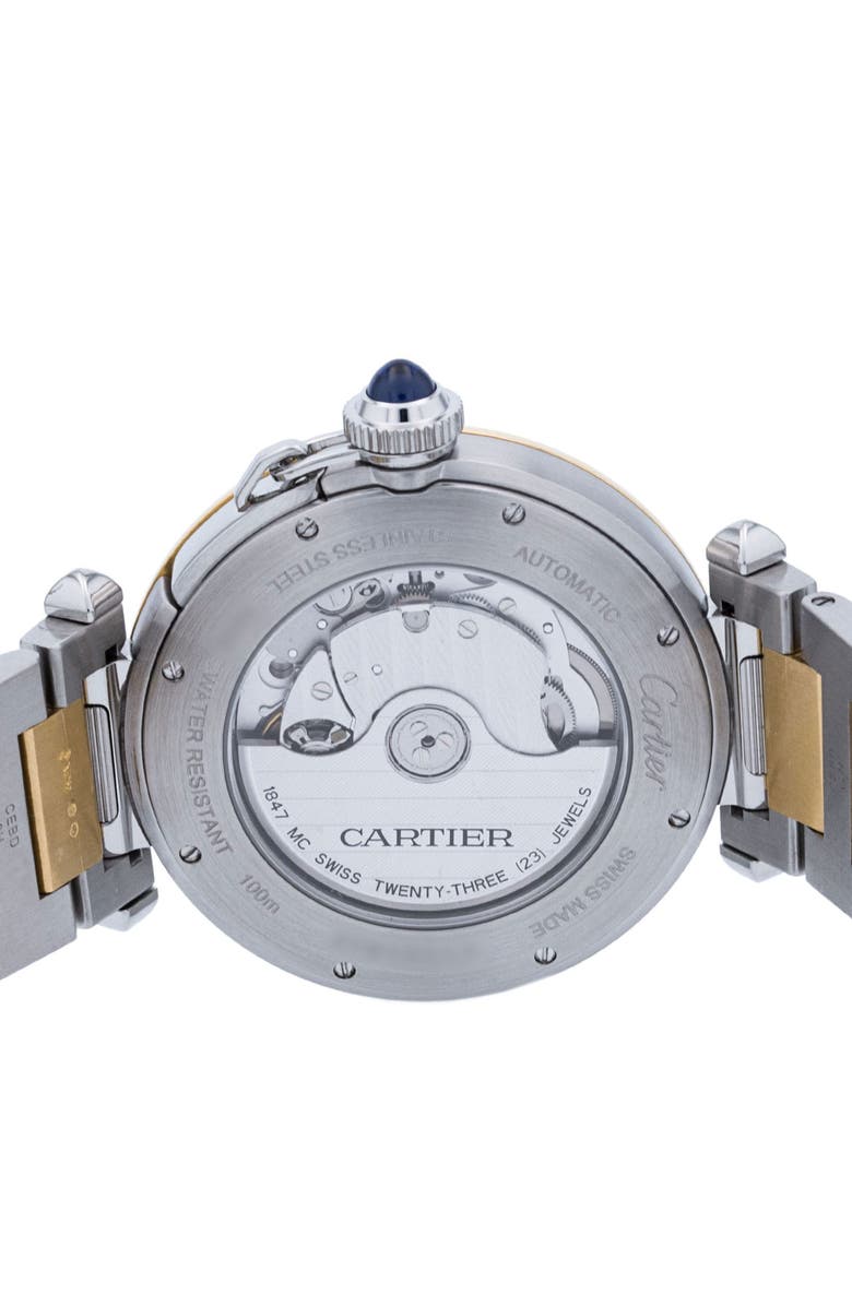 Watchfinder & Co. Cartier Preowned 2023 Pasha W2PA0009 Bracelet Watch, 41mm, Alternate, color, White/ Two Tone