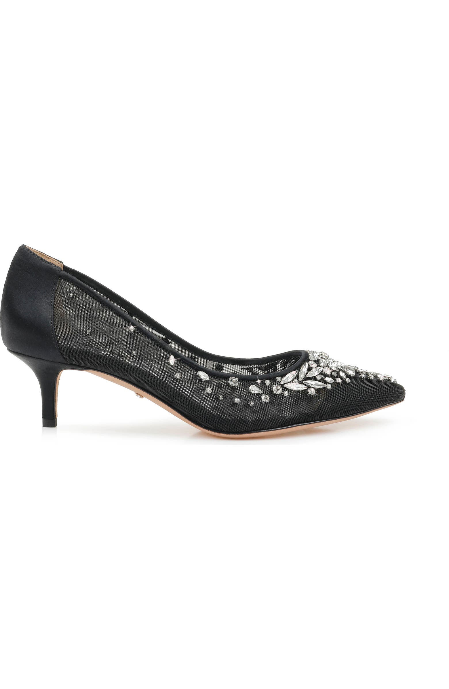 Badgley Mischka Collection Badgley Mischka Onyx Kitten Heel Pump (Women) | Nordstrom
