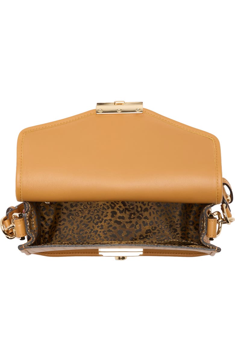 Longchamp Mademoiselle Leather Crossbody Bag, Alternate, color, Honey