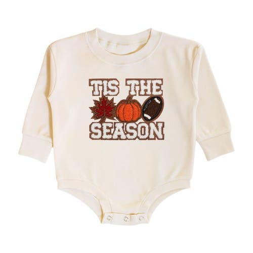 Sweet Wink Tis The Season Pumpkin Patch Long Sleeve Romper In Neutral