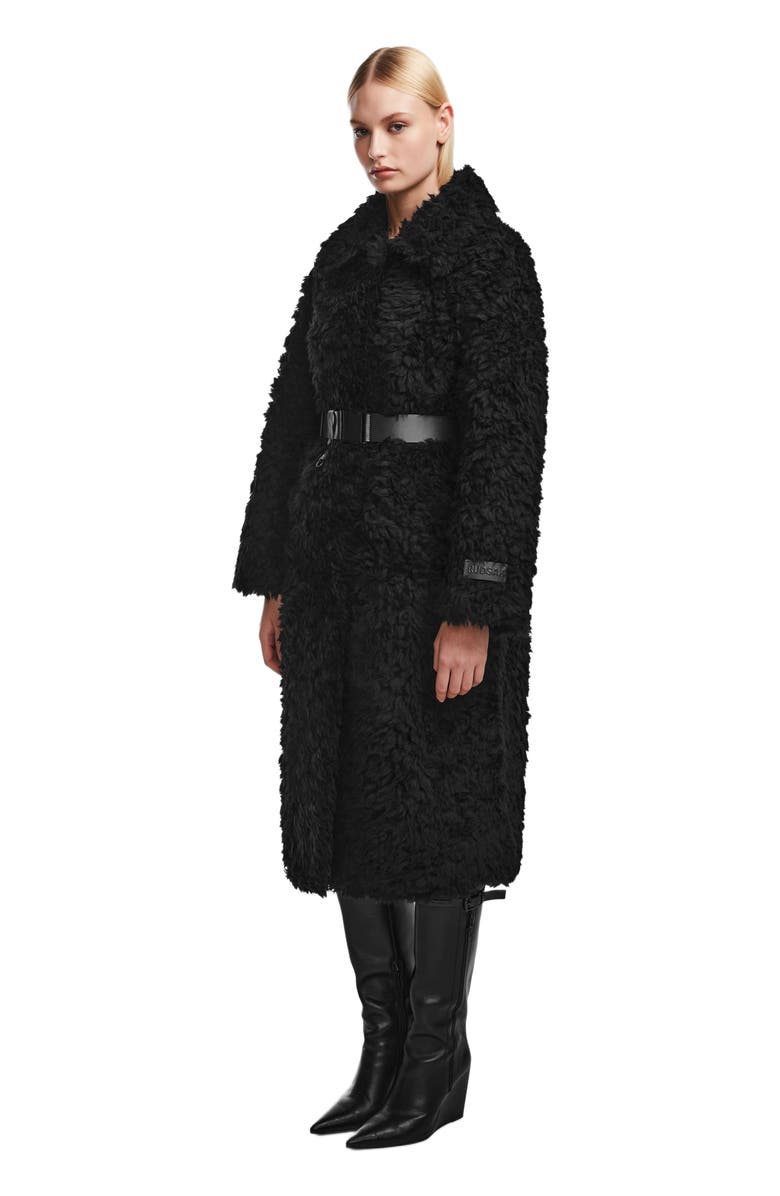 Rudsak KAMILAH WOMEN'S TEXTURED WOOL TEDDY TRENCH, Alternate, color, 