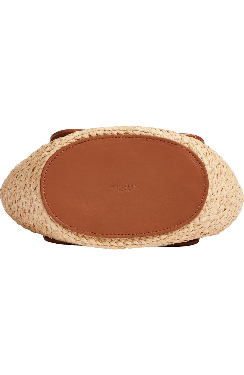 Saint Laurent Mini Panier Corssbody Bag, Alternate, color, Naturel/ Brick