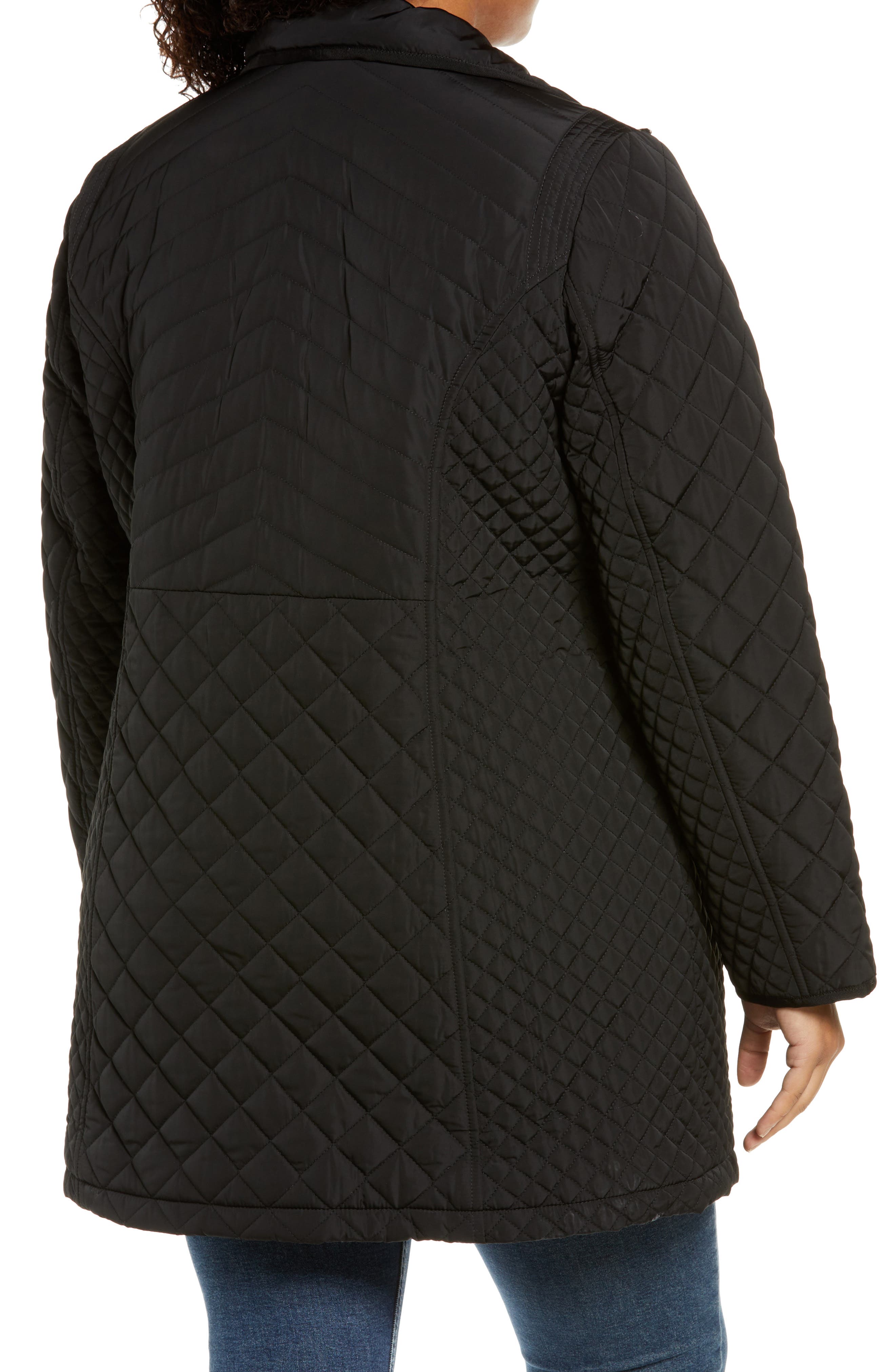 Quilted Jacket with Removable Hood - image 2