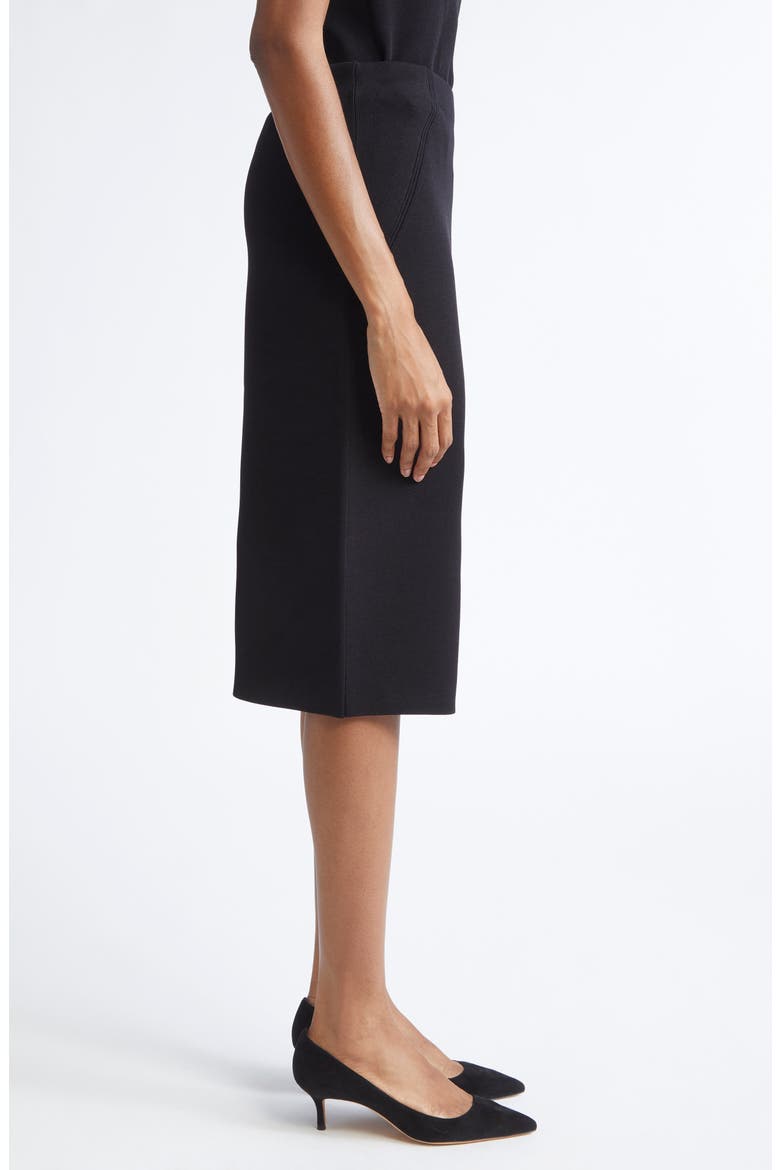 Nina Knit Pencil Skirt, Alternate, color, BLACK