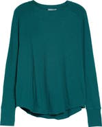 Zella Relaxed Washed Long Sleeve Slub Tee