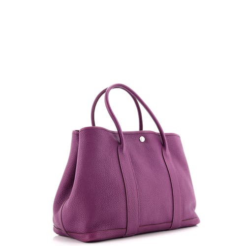 Pre-owned Hermes Hermes Garden Party Tote Leather 36 In Pink
