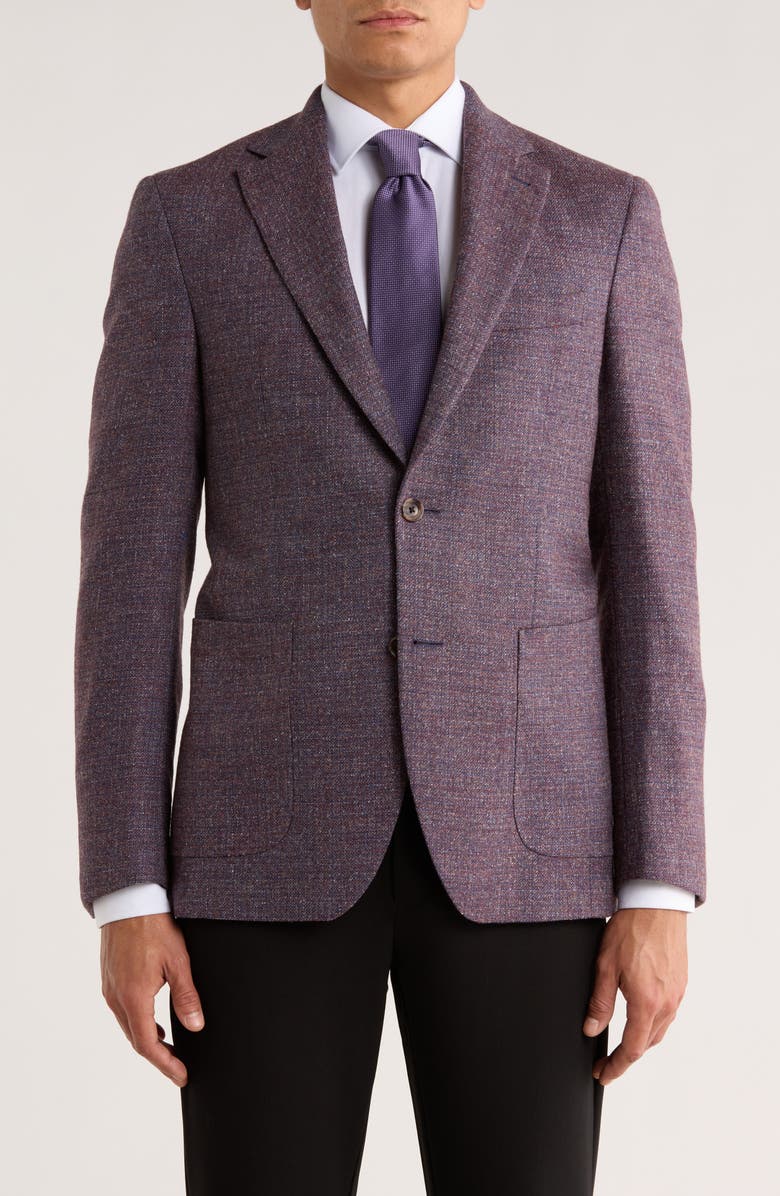 Jack Victor Morton Plaid Wool Blend Sport Coat, Main, color,