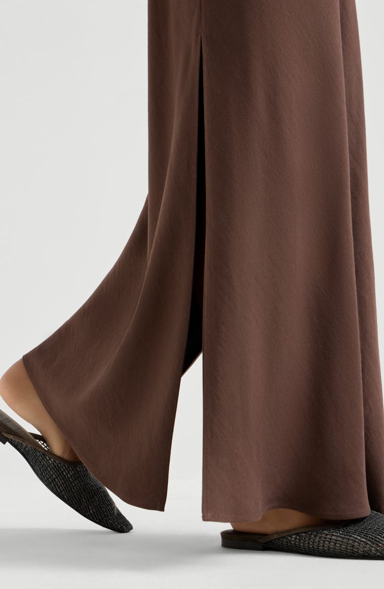Brunello Cucinelli Bias-cut skirt, Alternate, color, Cocoa