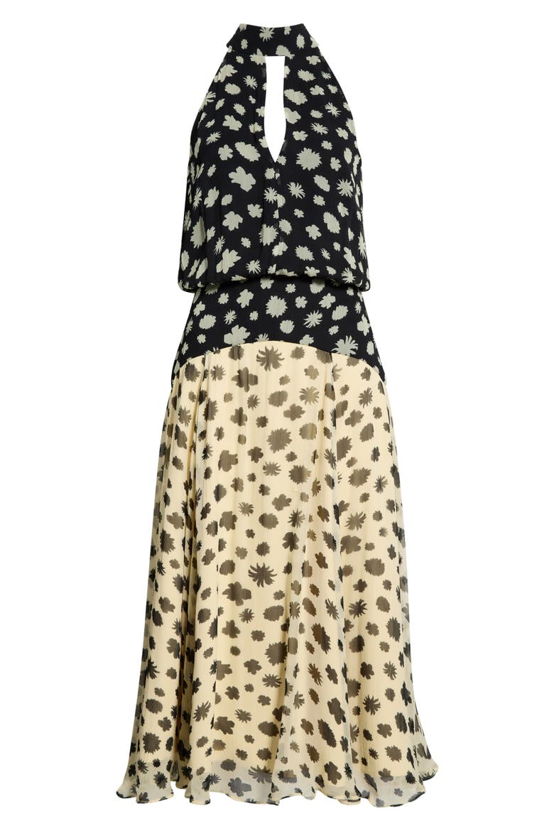 Camryn Mixed Print Colorblock Dress, Alternate, color, DITSY MULTI