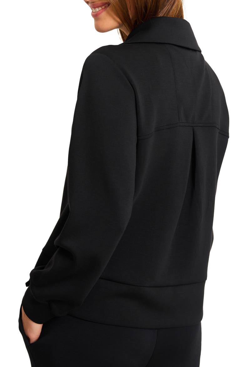 Palm Voyage Half Zip Pullover, Alternate, color, BLACK