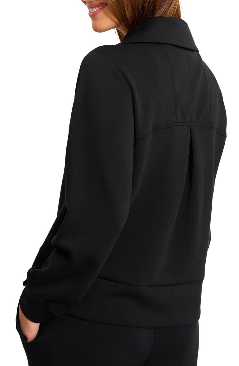 Tommy Bahama Palm Voyage Half Zip Pullover, Alternate, color, Black