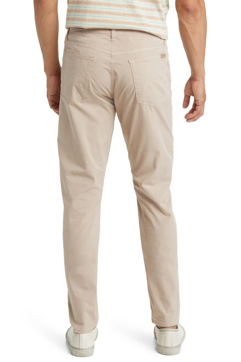 Adrien Slim Fit Five-Pocket Airweft Twill Pants, Alternate, color, SESAME