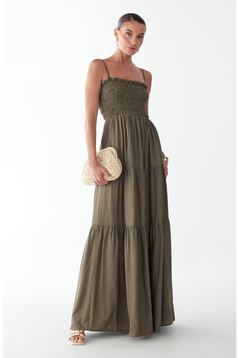 Lennie Maxi Dress, Alternate, color, Olive